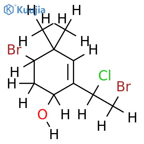 2-chloro-1,6(S*)-dibromo-3(8)(Z)-ochtoden-4(R*)-ol structure