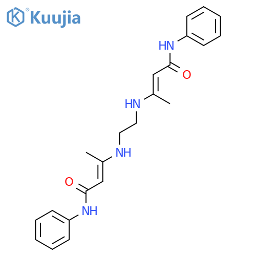2-BUTENAMIDE, 3,3'-(1,2-ETHANEDIYLDIIMINO)BIS[N-PHENYL- structure