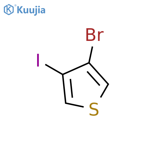 3-Bromo-4-iodothiophene structure