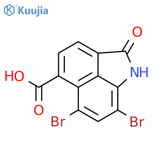 BENZ[CD]INDOLE-5-CARBOXYLIC ACID, 6,8-DIBROMO-1,2-DIHYDRO-2-OXO- structure