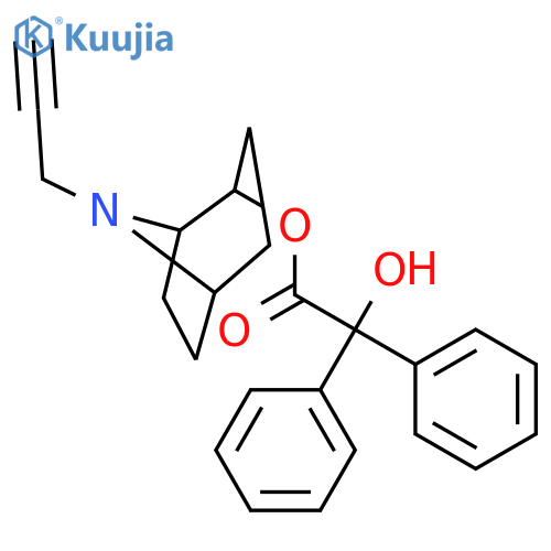 (1R)-8-prop-2-yn-1-yl-8-azabicyclo[3.2.1]oct-2-yl hydroxy(diphenyl)acetate structure