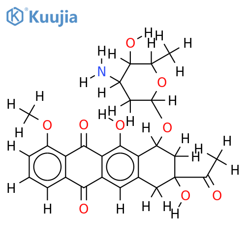 (+)-11-deoxydaunomycin HCl structure