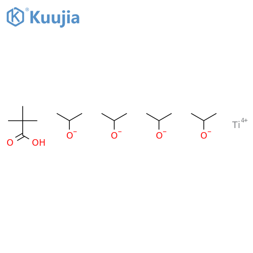 Propanoic acid, 2,2-dimethyl-, reaction products with iso-Pr alc. titanium(4+) salt structure