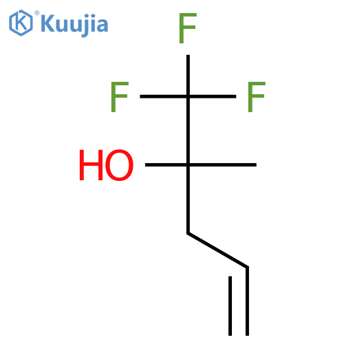 4-Methyl-5,5,5-trifluoropent-1-en-4-ol structure