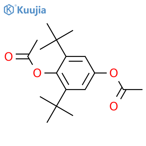 1,4-Benzenediol, 2,6-bis(1,1-dimethylethyl)-, diacetate structure