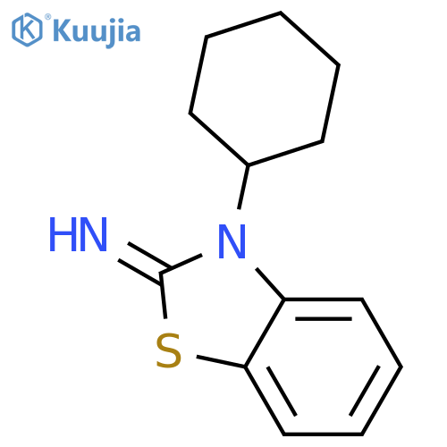 2(3H)-Benzothiazolimine, 3-cyclohexyl- structure