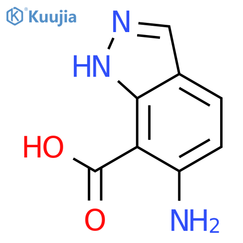 6-Amino-1H-indazole-7-carboxylic acid structure