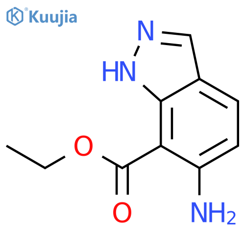 Ethyl 6-amino-1H-indazole-7-carboxylate structure
