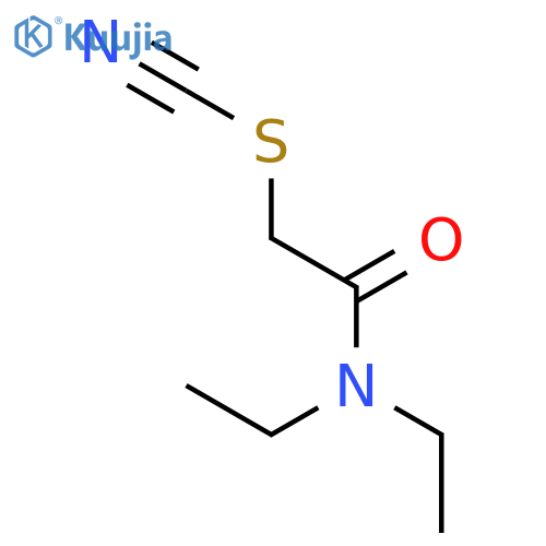 2-(diethylamino)-2-oxoethyl thiocyanate structure