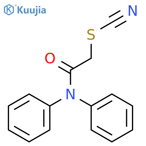 2-(diphenylamino)-2-oxoethyl thiocyanate structure