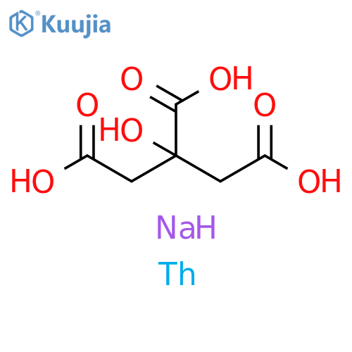 1,2,3-propanetricarboxylate, 2-hydroxy-, sodium thorium(4+) salt structure