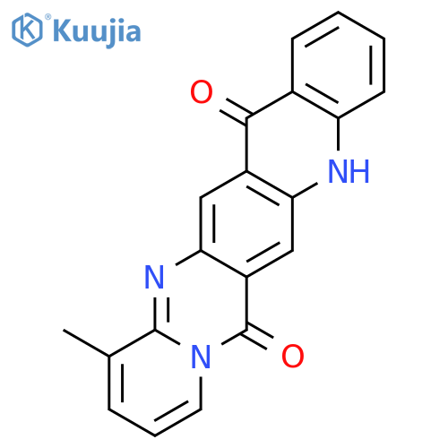 5H-Pyrido[1',2':1,2]pyrimido[4,5-b]acridine-7,15-dione, 12-methyl- structure