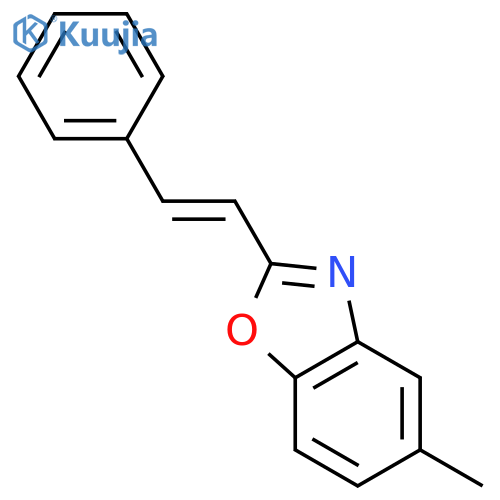 Benzoxazole,5-methyl-2-(2-phenylethenyl)- structure