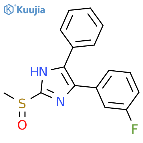 1H-Imidazole, 4-(3-fluorophenyl)-2-(methylsulfinyl)-5-phenyl- structure