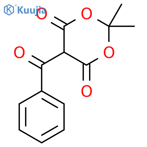 1,3-Dioxane-4,6-dione, 5-benzoyl-2,2-dimethyl- structure