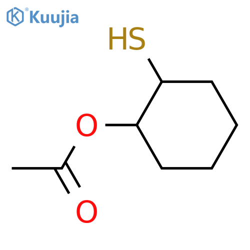 Cyclohexanol, 2-mercapto-, 1-acetate structure