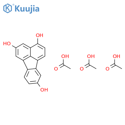 2,4,8-Fluoranthenetriol, triacetate structure