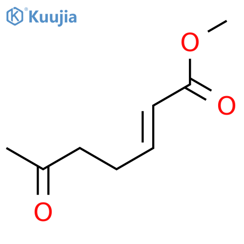 2-Heptenoic acid, 6-oxo-, methyl ester structure