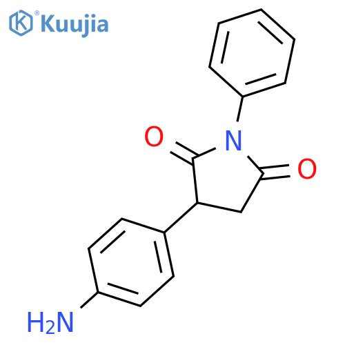 2,5-Pyrrolidinedione, 3-(4-aminophenyl)-1-phenyl- structure