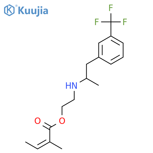 2-({1-methyl-2-[3-(trifluoromethyl)phenyl]ethyl}amino)ethyl (2E)-2-methylbut-2-enoate structure