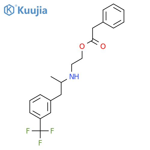 2-({1-[3-(trifluoromethyl)phenyl]propan-2-yl}amino)ethyl phenylacetate structure