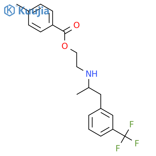 2-({1-[3-(trifluoromethyl)phenyl]propan-2-yl}amino)ethyl 4-methylbenzoate structure