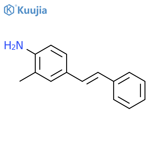 2-methyl-4-[(E)-2-phenylethenyl]aniline structure