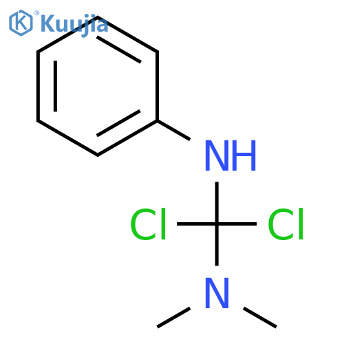 1,1-dichloro-N,N-dimethyl-N'-phenylmethanediamine structure
