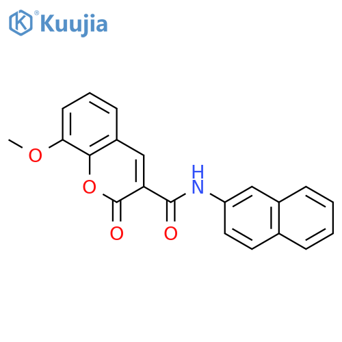 8-methoxy-N-(naphthalen-2-yl)-2-oxo-2H-chromene-3-carboxamide structure