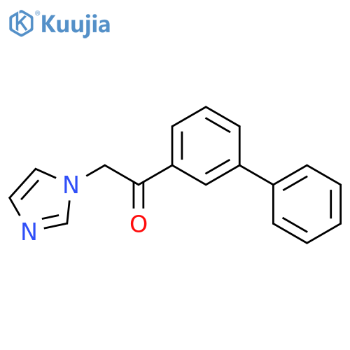 Ethanone, 1-[1,1'-biphenyl]-3-yl-2-(1H-imidazol-1-yl)- structure