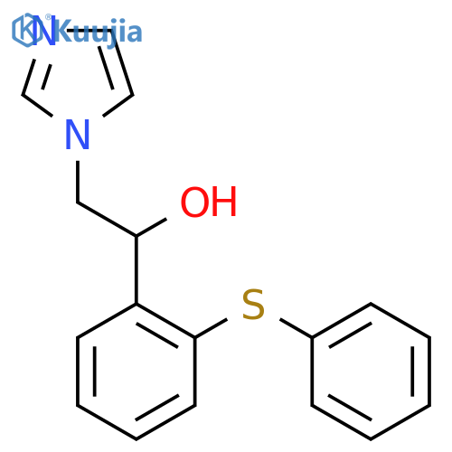 2-(1H-imidazol-1-yl)-1-[2-(phenylsulfanyl)phenyl]ethanol structure