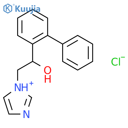 1-[2-(biphenyl-2-yl)-2-hydroxyethyl]-1H-imidazol-1-ium chloride structure