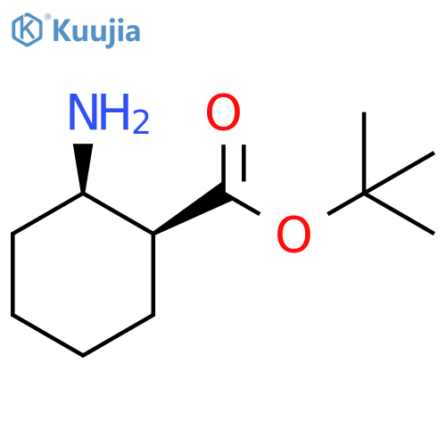 Cyclohexanecarboxylicacid, 2-amino-, 1,1-dimethylethyl ester, (1S,2R)- structure
