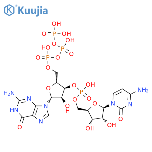 3'-Cytidylic acid,5'-O-[hydroxy(phosphonooxy)phosphinyl]guanylyl-(3'&reg;5')- (9CI) structure