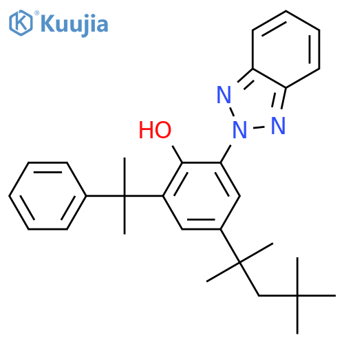 2-(2H-Benzotriazol-2-yl)-6-(1-methyl-1-phenylethyl)-4-(1,1,3,3-tetramethylbutyl)phenol structure