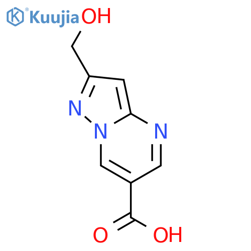 2-(HYDROXYMETHYL)PYRAZOLO[1,5-A]PYRIMIDINE-6-CARBOXYLIC ACID structure