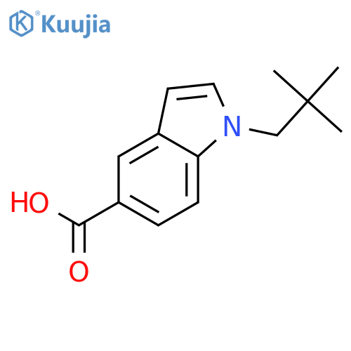 1-NEOPENTYL-1H-INDOLE-5-CARBOXYLIC ACID structure