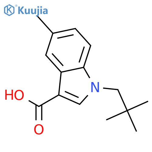 5-METHYL-1-NEOPENTYL-1H-INDOLE-3-CARBOXYLIC ACID structure