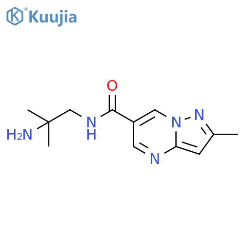 N-(2-Amino-2-methylpropyl)-2-methylpyrazolo[1,5-a]pyrimidine-6-carboxamide structure