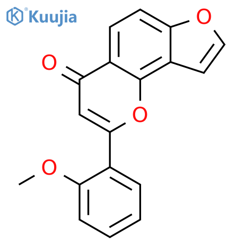 4H-Furo[2,3-h]-1-benzopyran-4-one,2-(2-methoxyphenyl)- structure