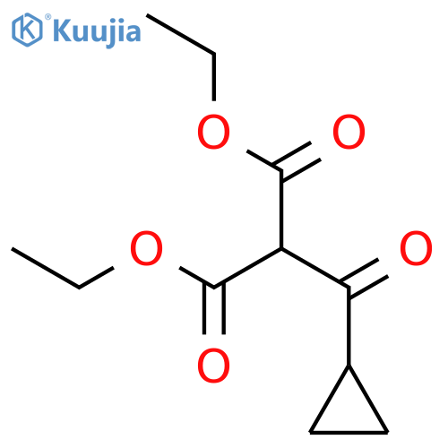 Propanedioic acid, (cyclopropylcarbonyl)-, diethyl ester structure