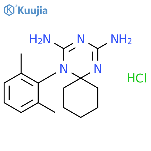 5-(2,6-dimethylphenyl)-1,3,5-triazaspiro[5.5]undeca-1,3-diene-2,4-diamine hydrochloride structure