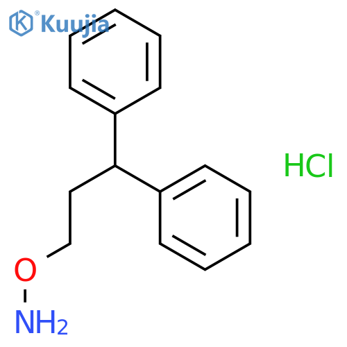 1,1'-[3-(aminooxy)propane-1,1-diyl]dibenzene hydrochloride structure