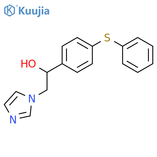 2-(1H-imidazol-1-yl)-1-[4-(phenylsulfanyl)phenyl]ethanol structure
