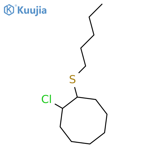(2-chlorocyclooctyl)(pentyl)sulfane structure