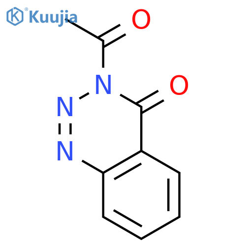 1,2,3-Benzotriazin-4(3H)-one, 3-acetyl- structure