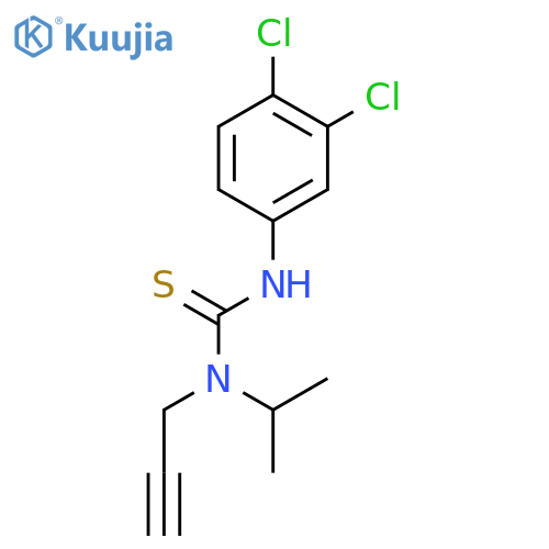 3-(3,4-dichlorophenyl)-1-(1-methylethyl)-1-prop-2-yn-1-ylthiourea structure