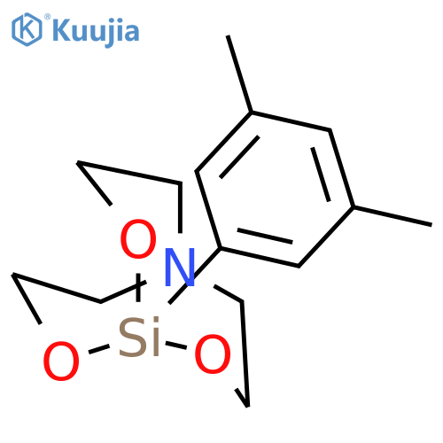 1-(3,5-dimethylphenyl)-2,8,9-trioxa-5-aza-1-silabicyclo[3.3.3]undecane structure