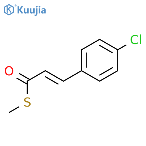 2-Propenethioic acid, 3-(4-chlorophenyl)-, S-methyl ester, (2E)- structure