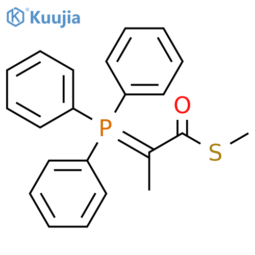 Propanethioic acid, 2-(triphenylphosphoranylidene)-, S-methyl ester structure